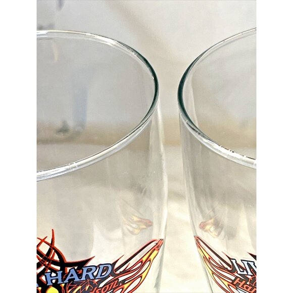 Harley Davidson Ride Easy Cafe Las Vegas Pair Pilsner Beer Glasses - Picture 14 of 14